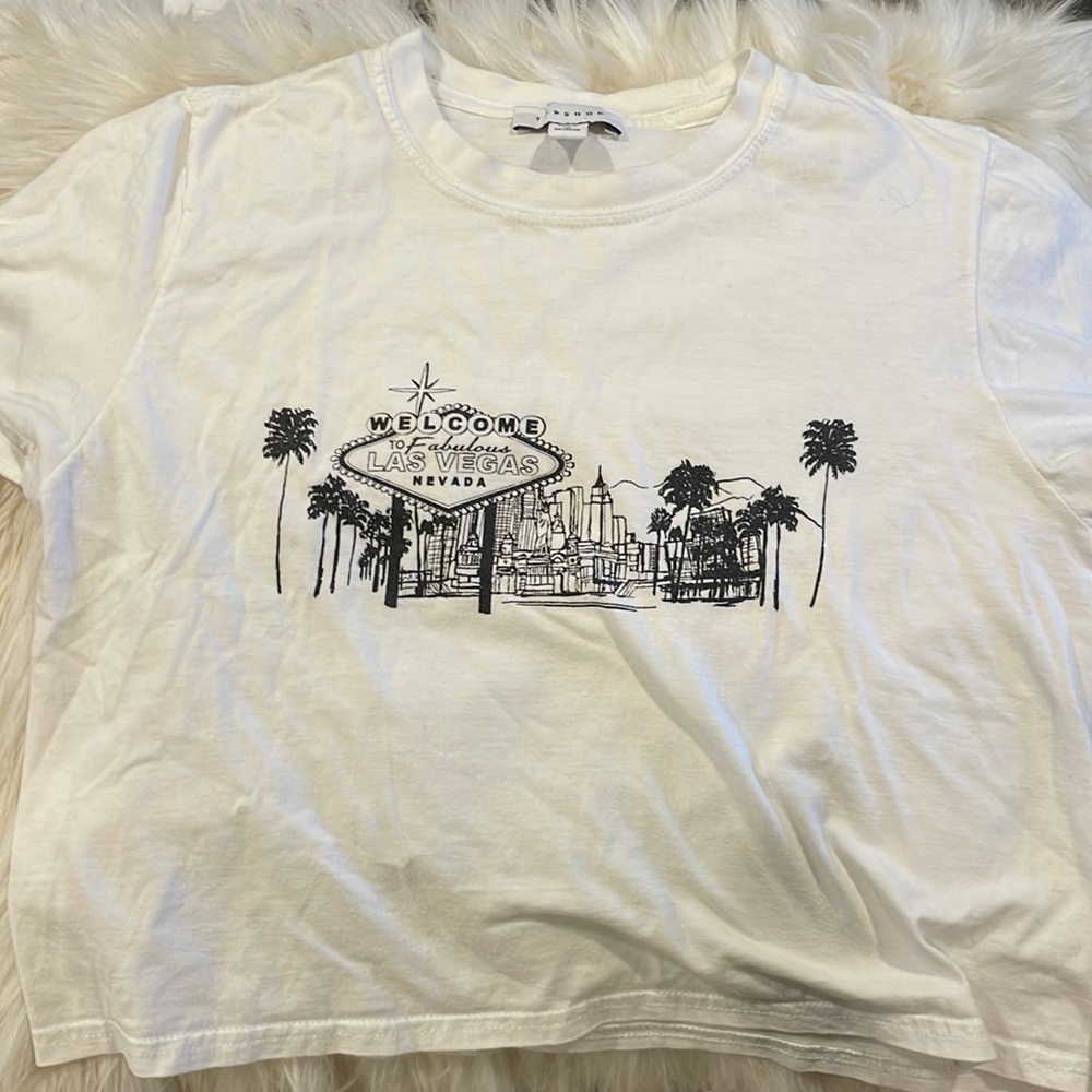 topshop - white vegas tee